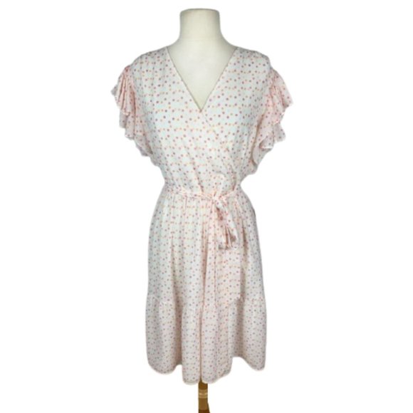 Rachel Parcell Dresses & Skirts - *SOLD* Rachel Parcell Flutter Sleeve Dot Dress NWT